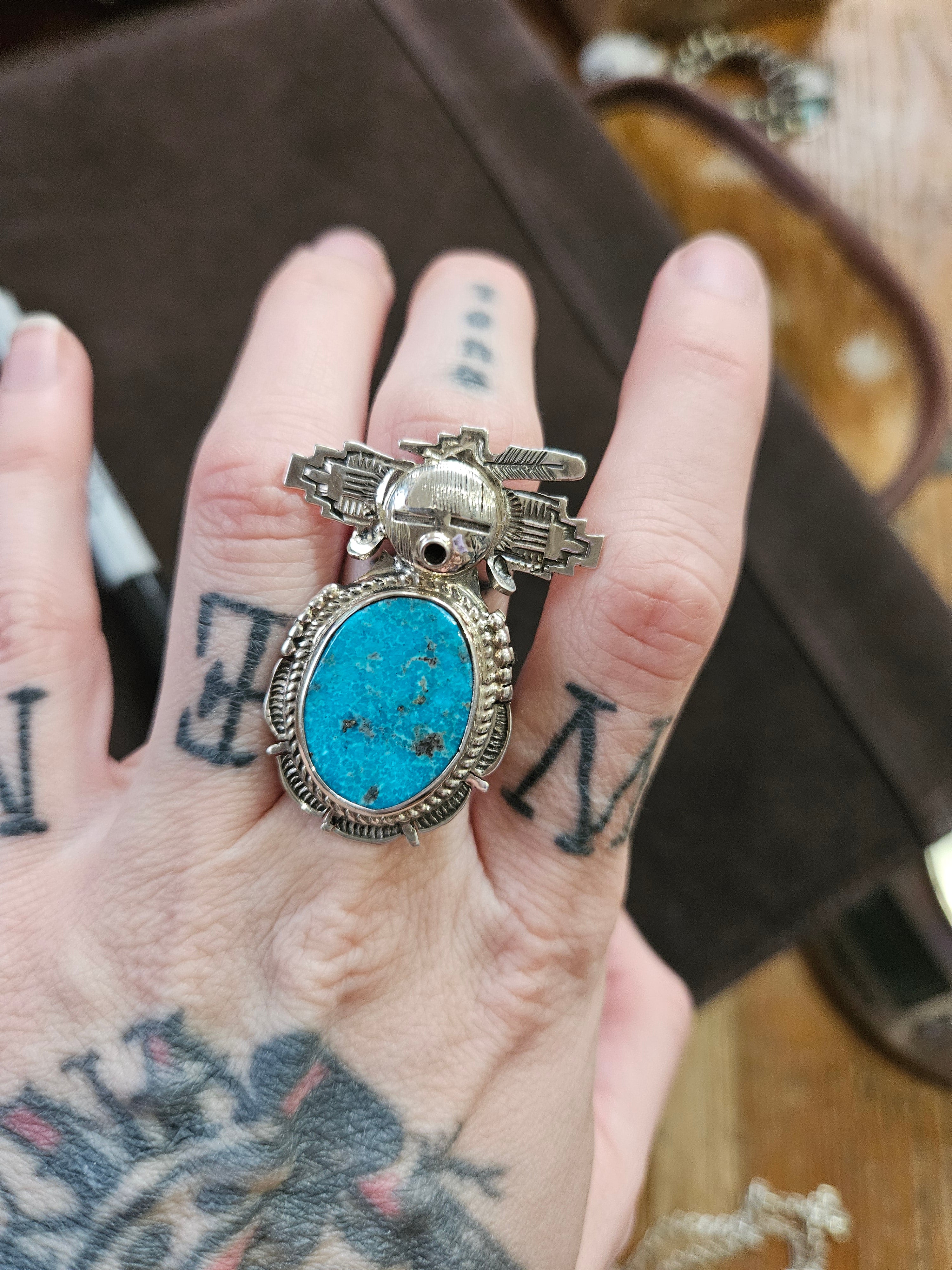 Turquoise Kachina Ring