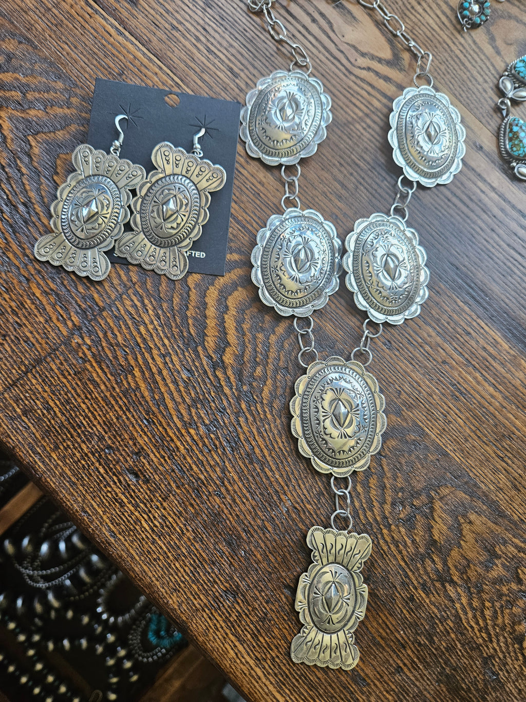 Concho Lariat Necklace