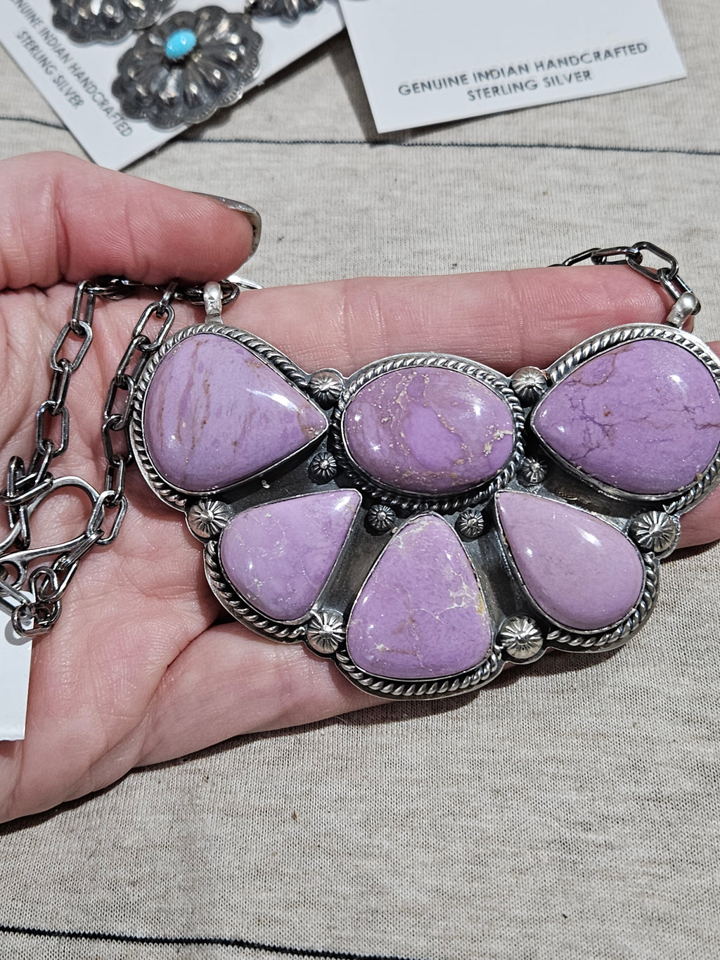 BIG Phosphodorite Statement Necklace