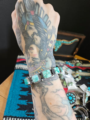 White Water Turquoise Cuff