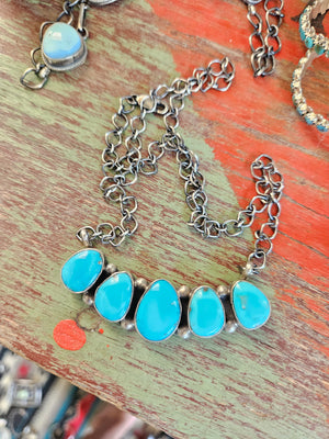 Turquoise Bar Necklace