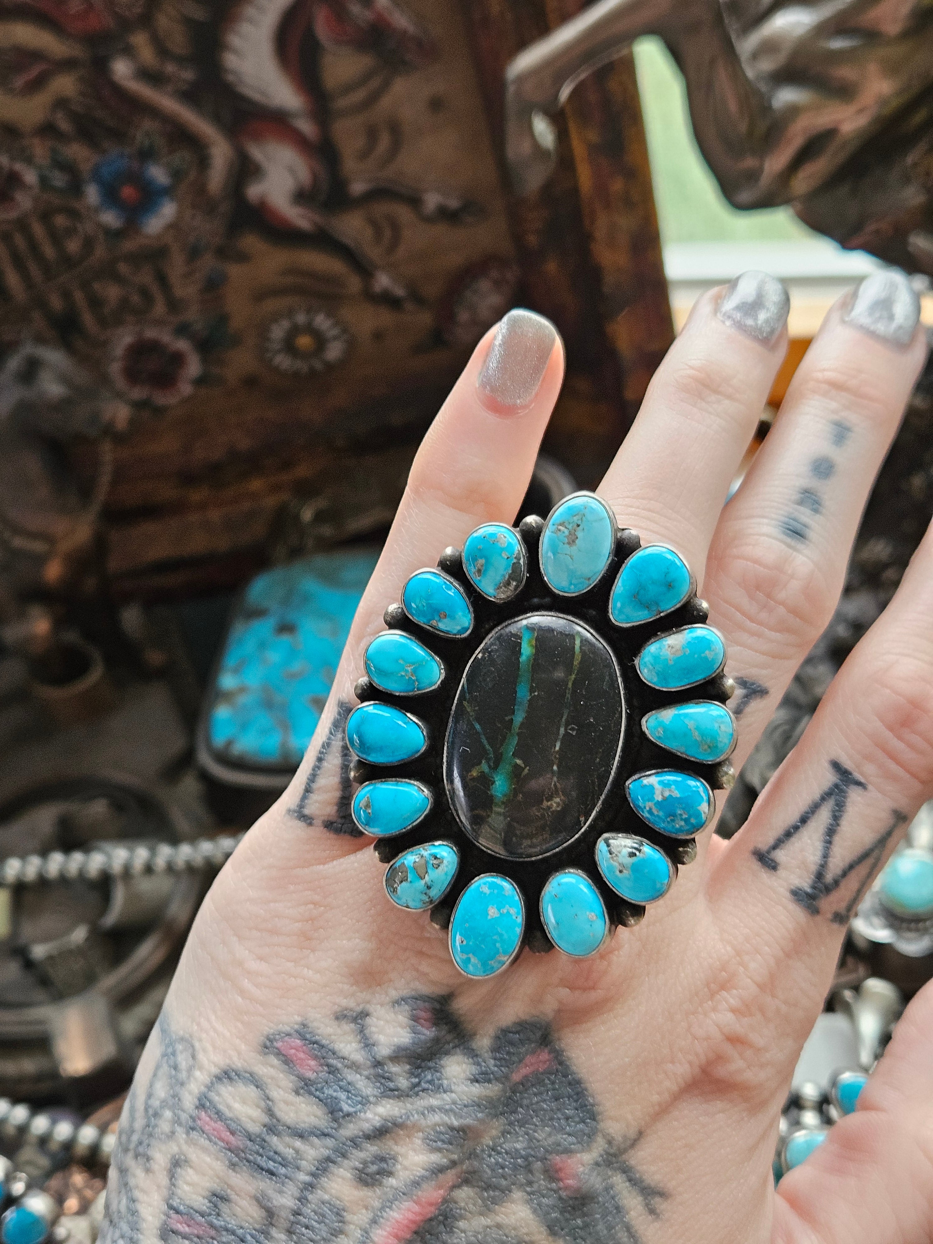 Blue Moon Turquoise Statement Ring SALE