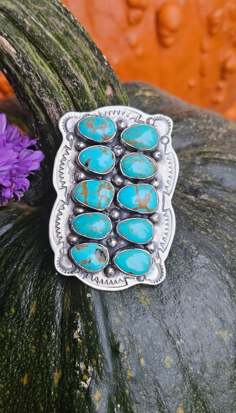 Rectangle Turquoise Statement Ring SALE