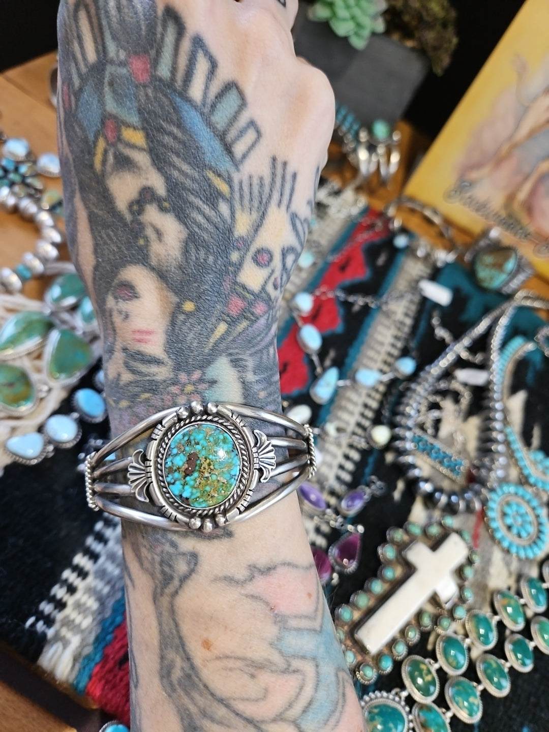 Spiderweb Kingman GORGEOUS Cuff