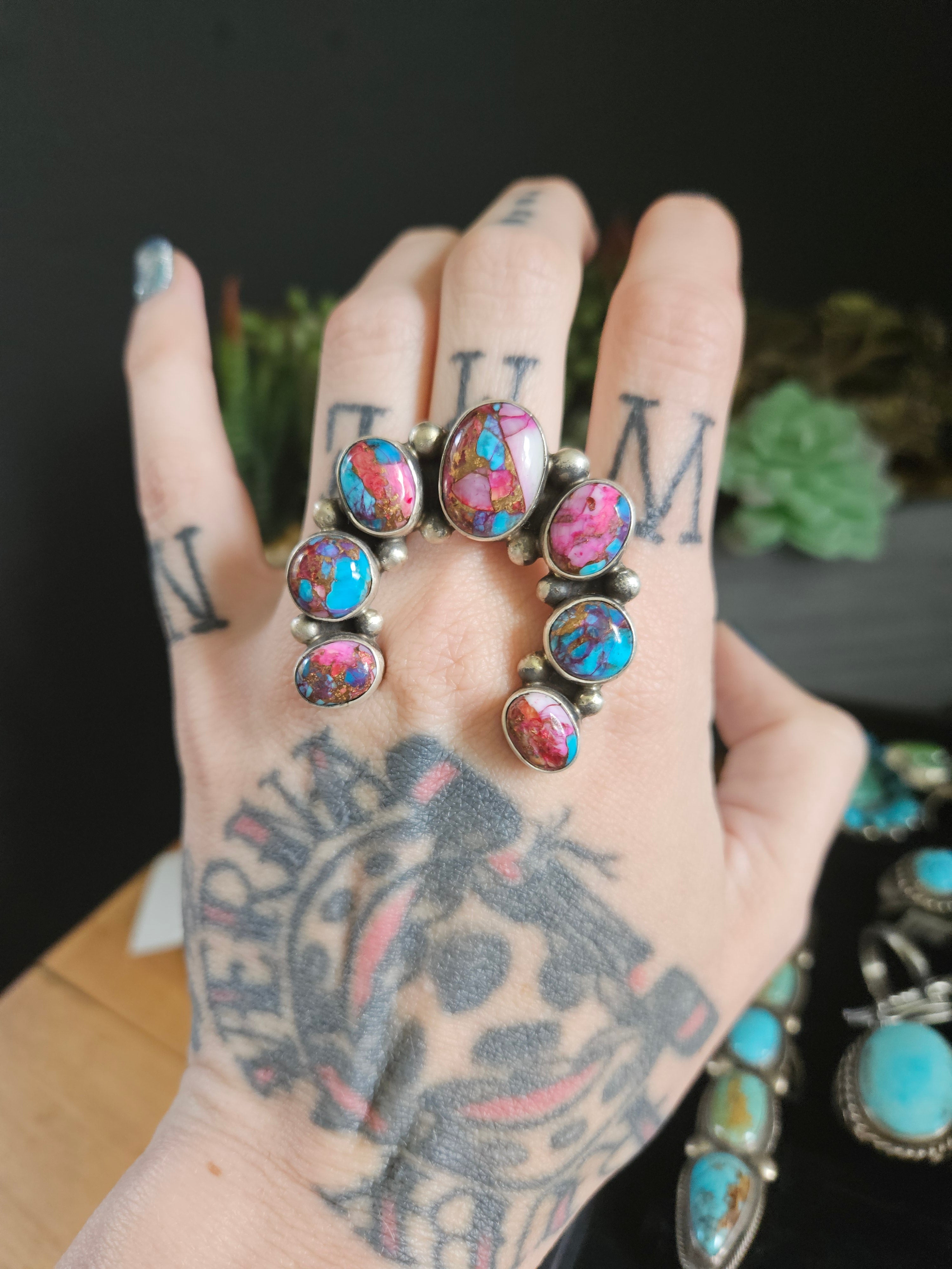 Pink Dahlia Naja Ring SALE