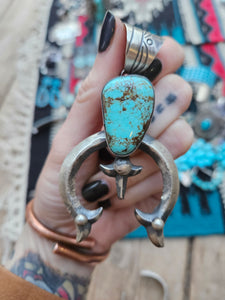 Chimney Butte Number 8 Turquoise Naja Pendant SALE