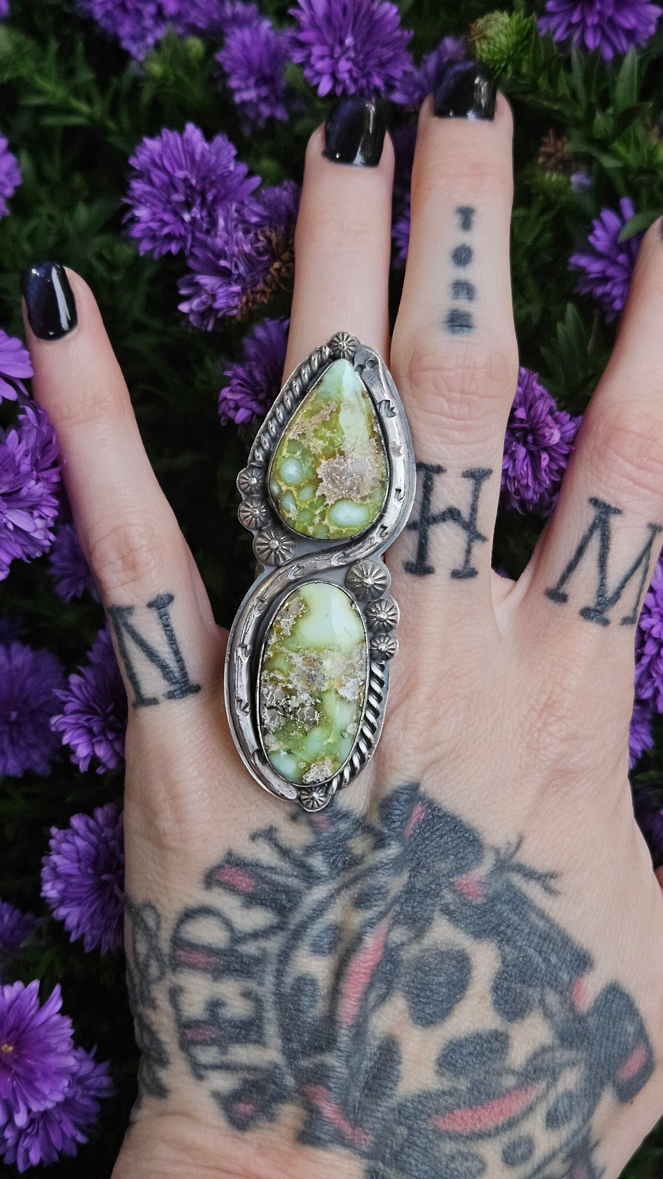 BIG Palomino Snake Statement Ring