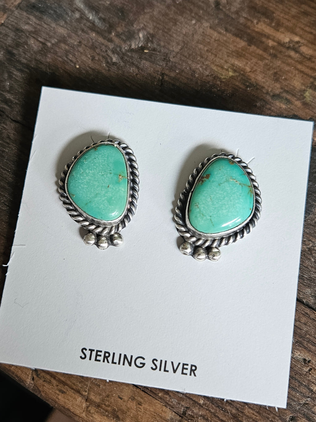 Kingman Turquoise Studs