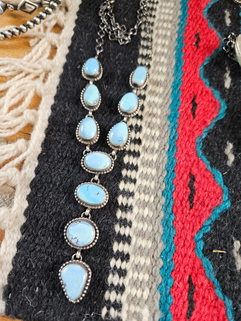 Golden Hills Turquoise Lariat Necklace SALE