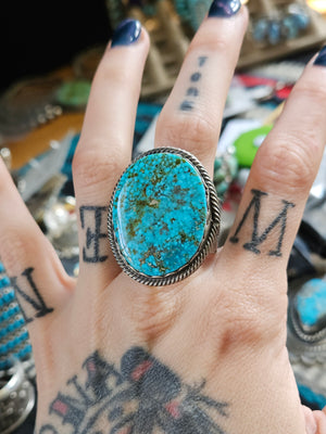 Men's Sonoran Gold Turquoise Ring SALE