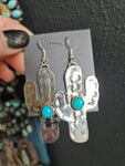 Turquoise Cactus Earrings