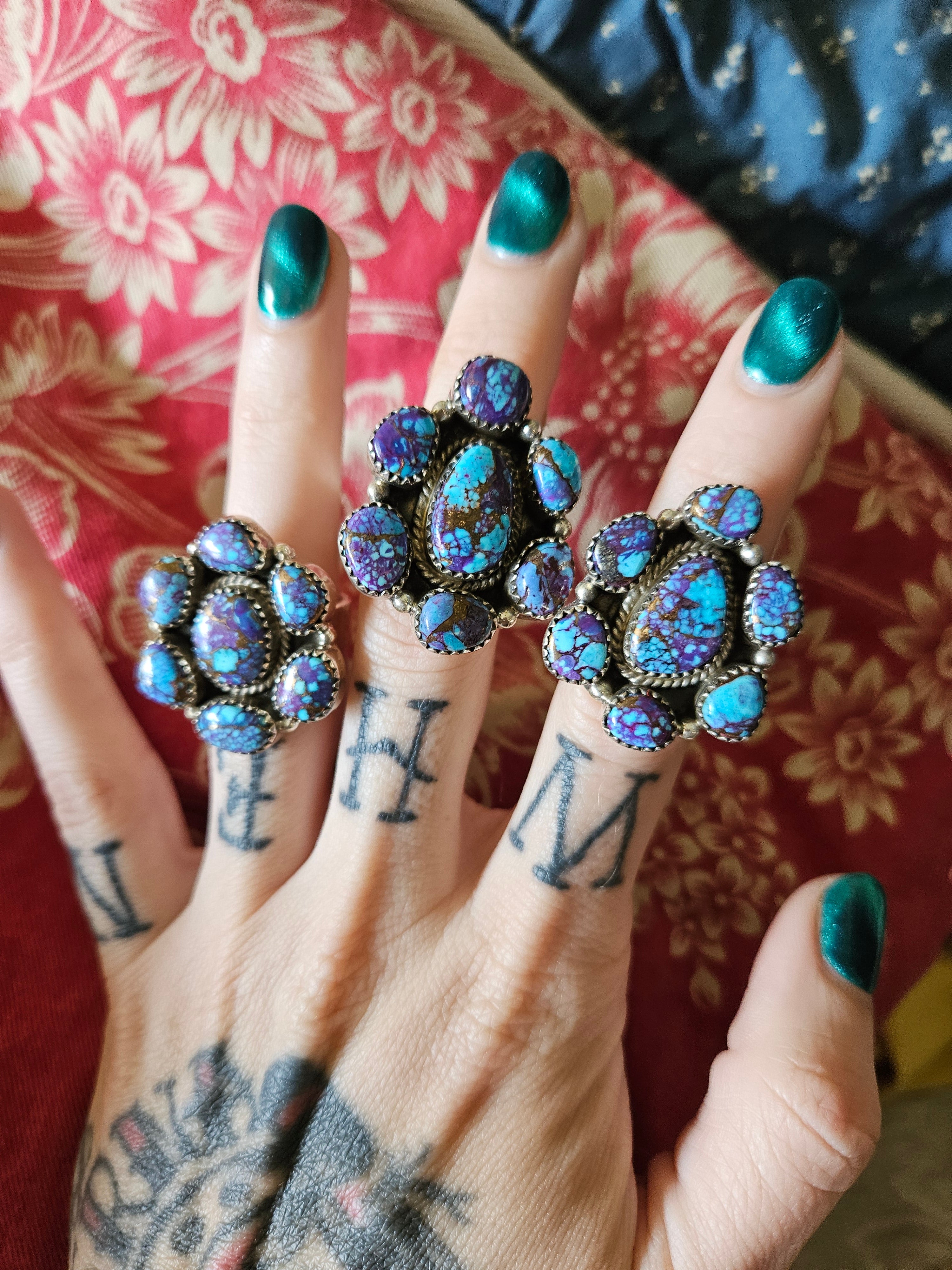Purple Mojave Cluster Ring
