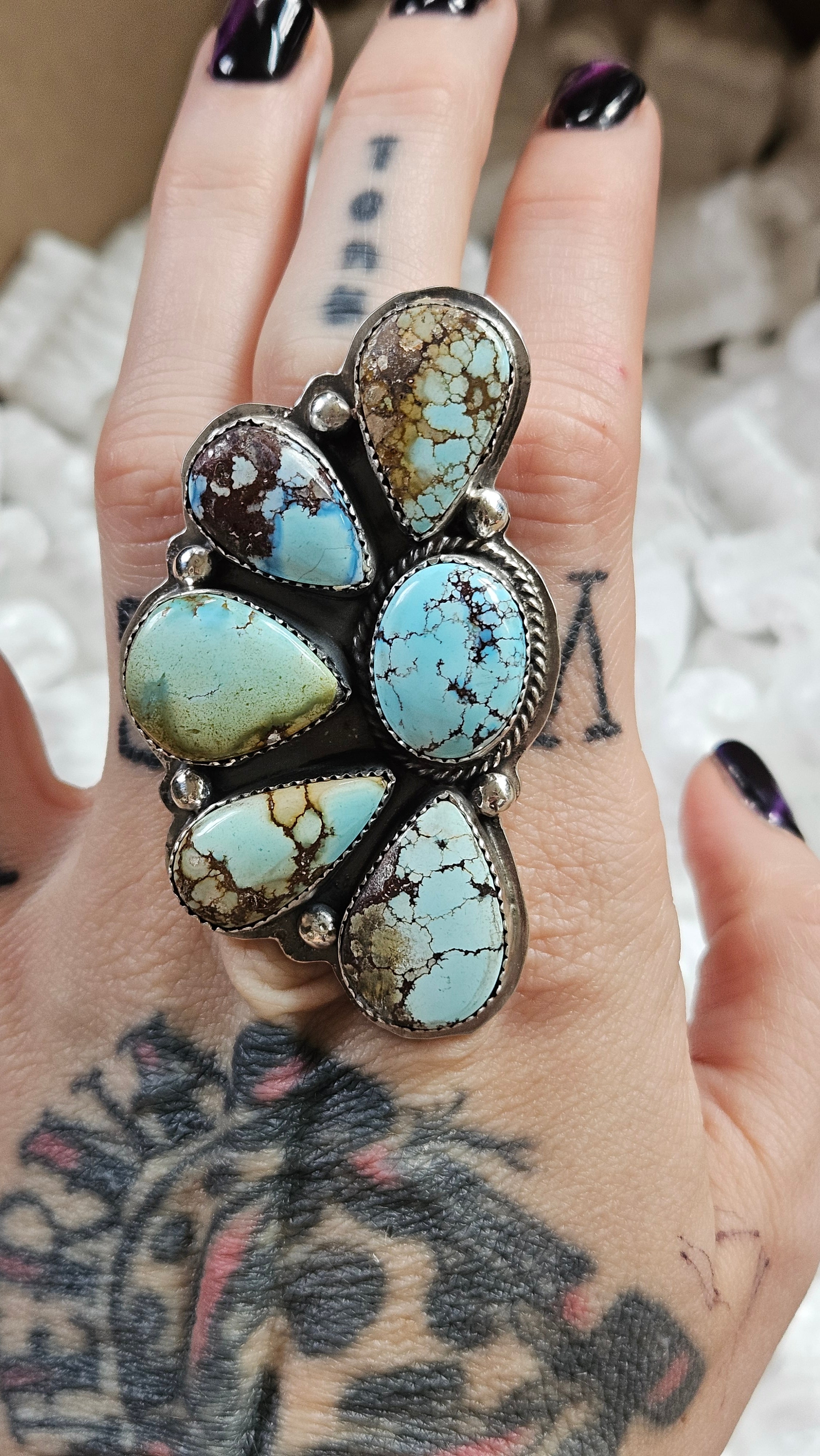 Huge Golden Hills Statement Ring