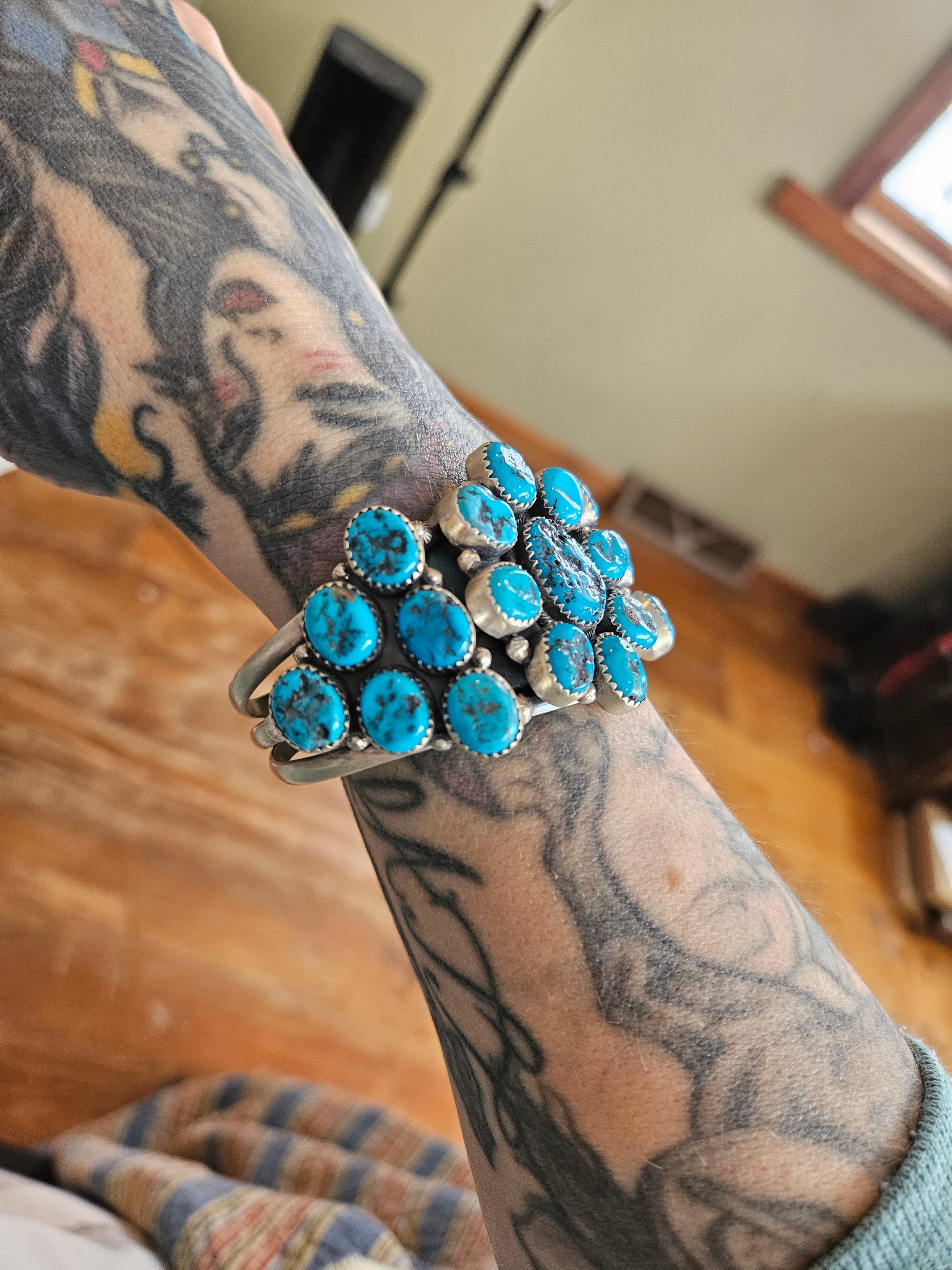 Turquoise Cluster Cuff SALE