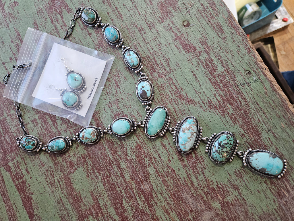 Royston Big Lariat Necklace Set