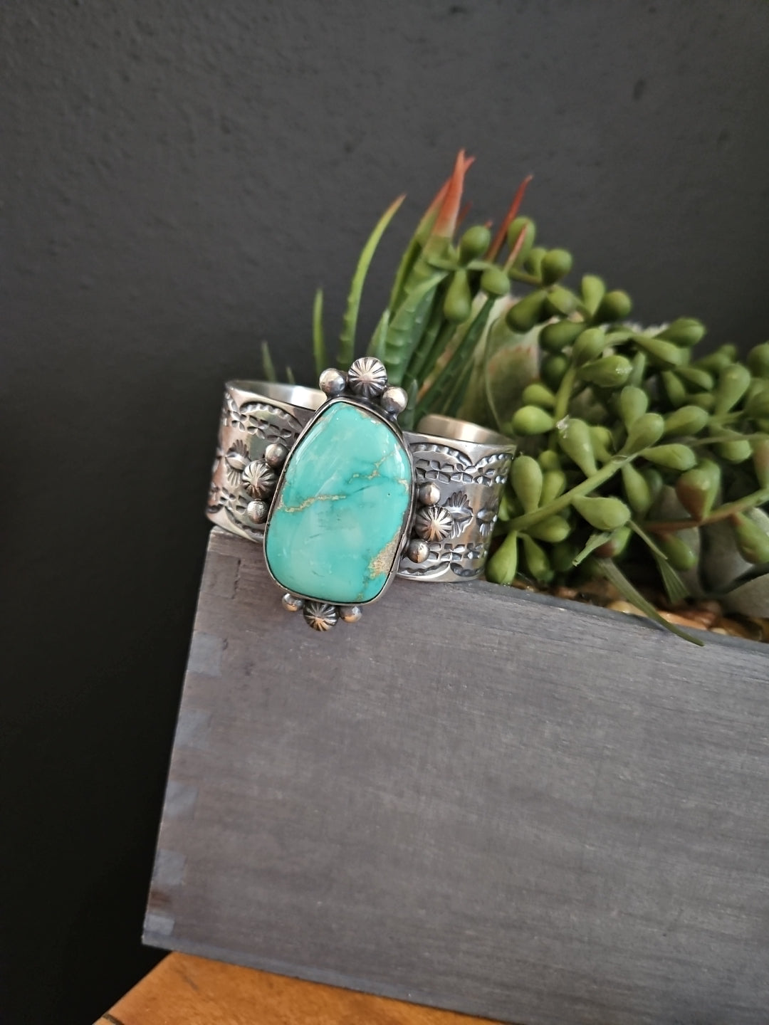 Chimney Butte Emerald Valley Turquoise Statement Cuff SALE