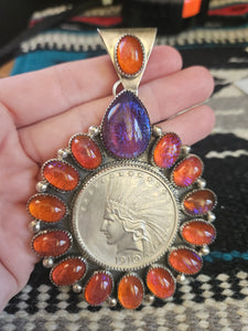 Dragon's Breath Chief Statement Coin Pendant