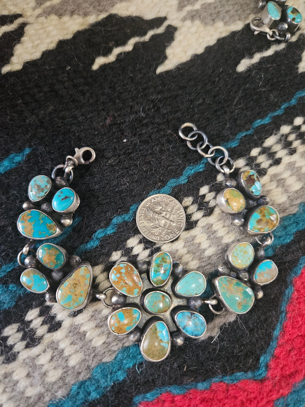 Turquoise Cluster Bracelet