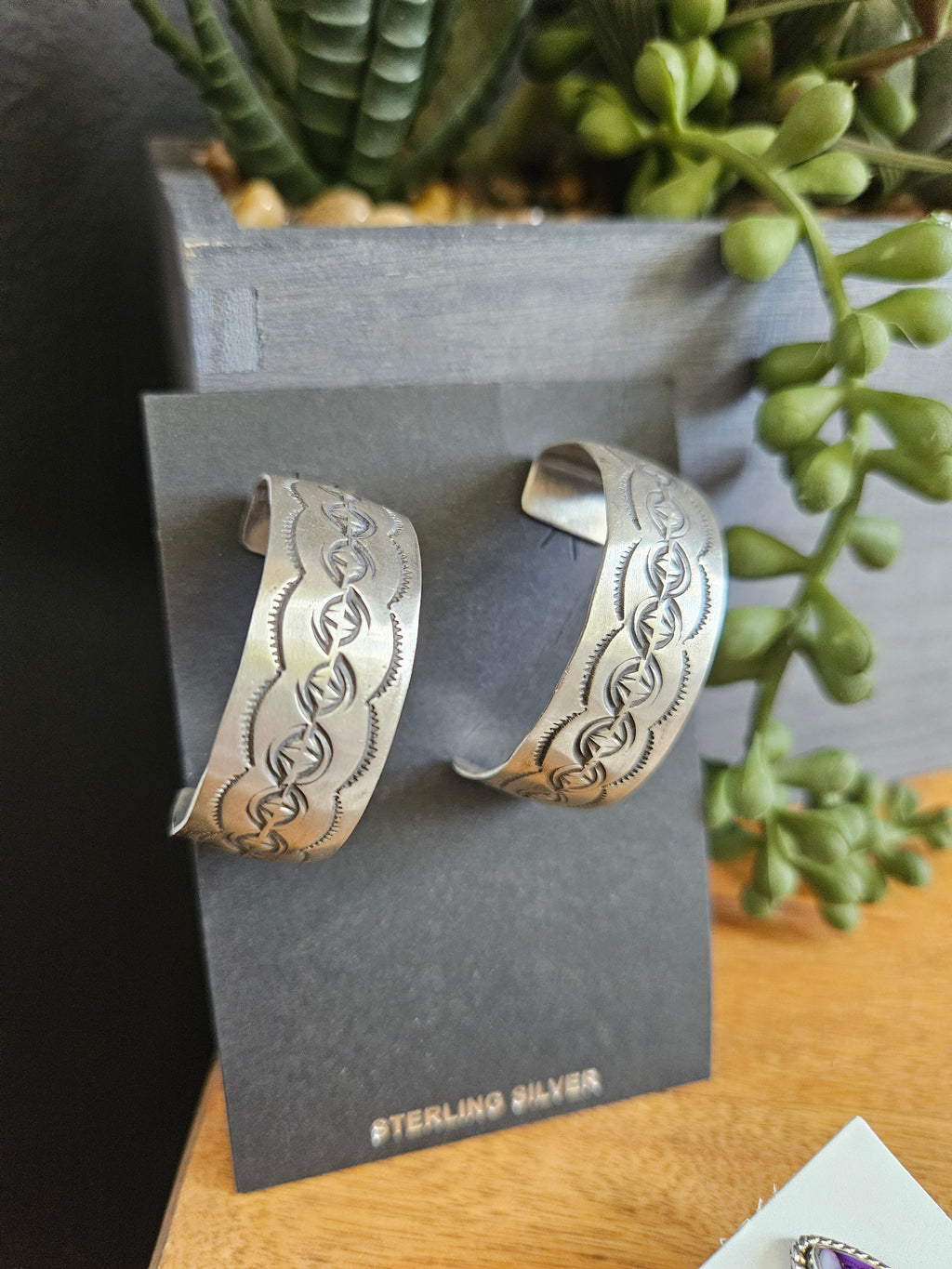 Thick Sterling Hoop Earrings SALE