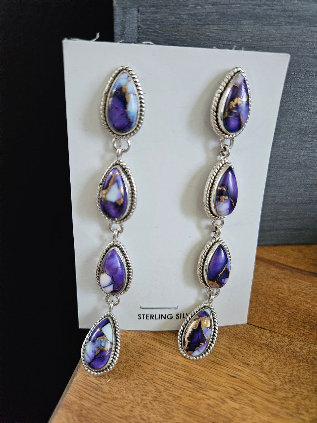 Violet Rose Chandelier Earrings SALE