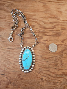 Turquoise Oval Necklace SALE