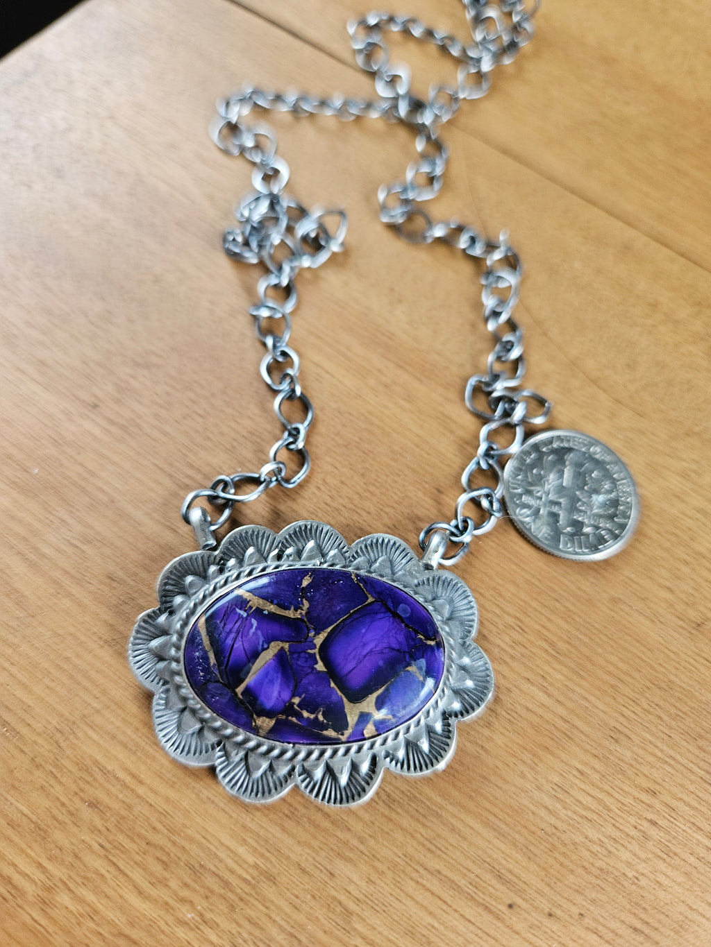 Purple Haze Concho Necklace #2 SALE
