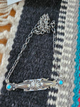 Turquoise Concho Necklace