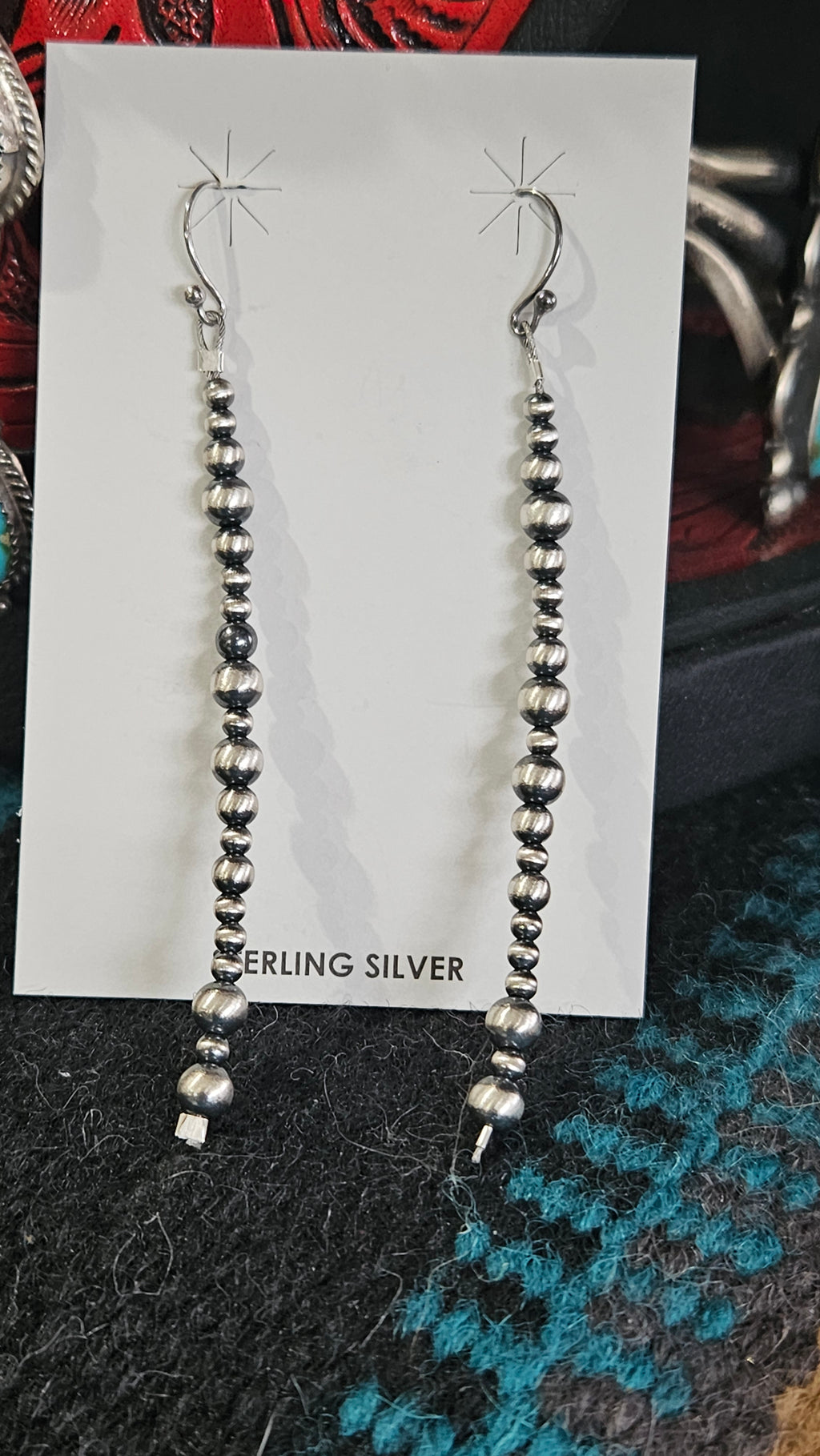 Sterling Pearls Dangle Earrings