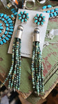 Kingman Cluster Chandelier Tassel Earrings