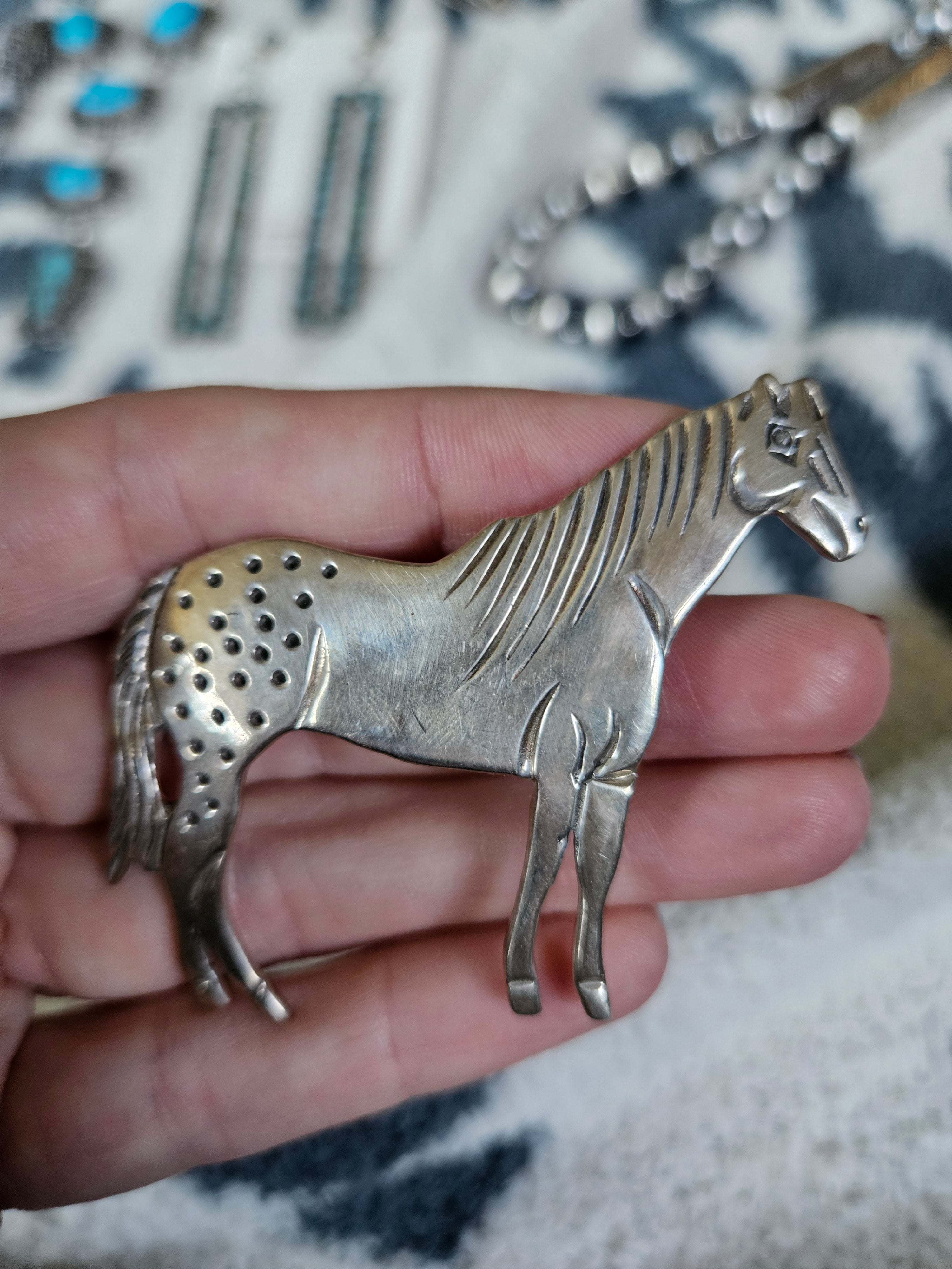 Sterling Appaloosa Horse Pin SALE