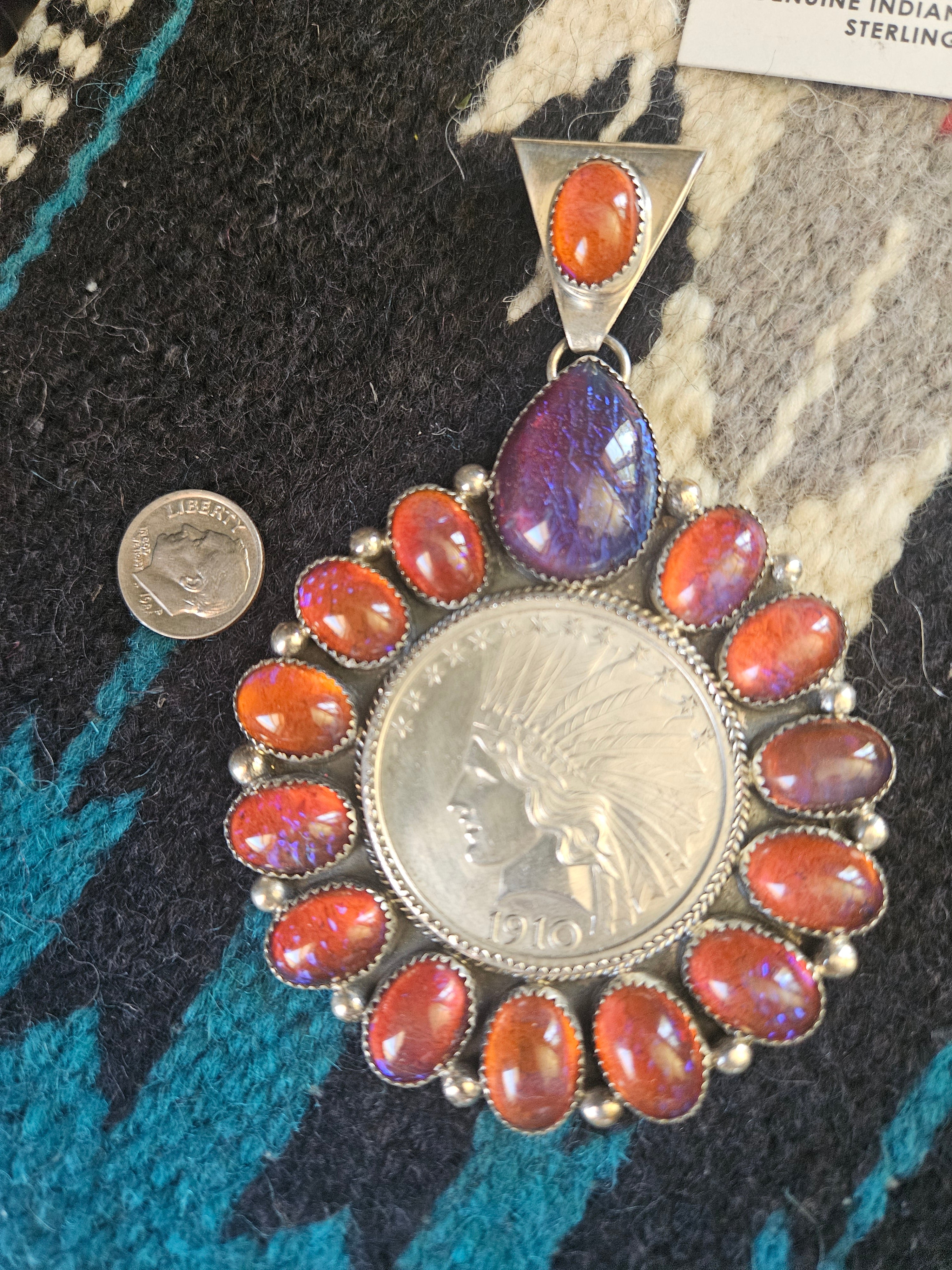 Dragon's Breath Chief Statement Coin Pendant