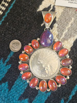 Dragon's Breath Chief Statement Coin Pendant