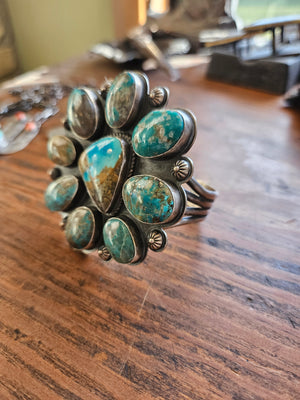 Turquoise Cluster Cuff