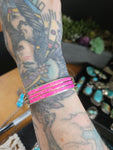 Hot Pink Opal Inlay Cuff