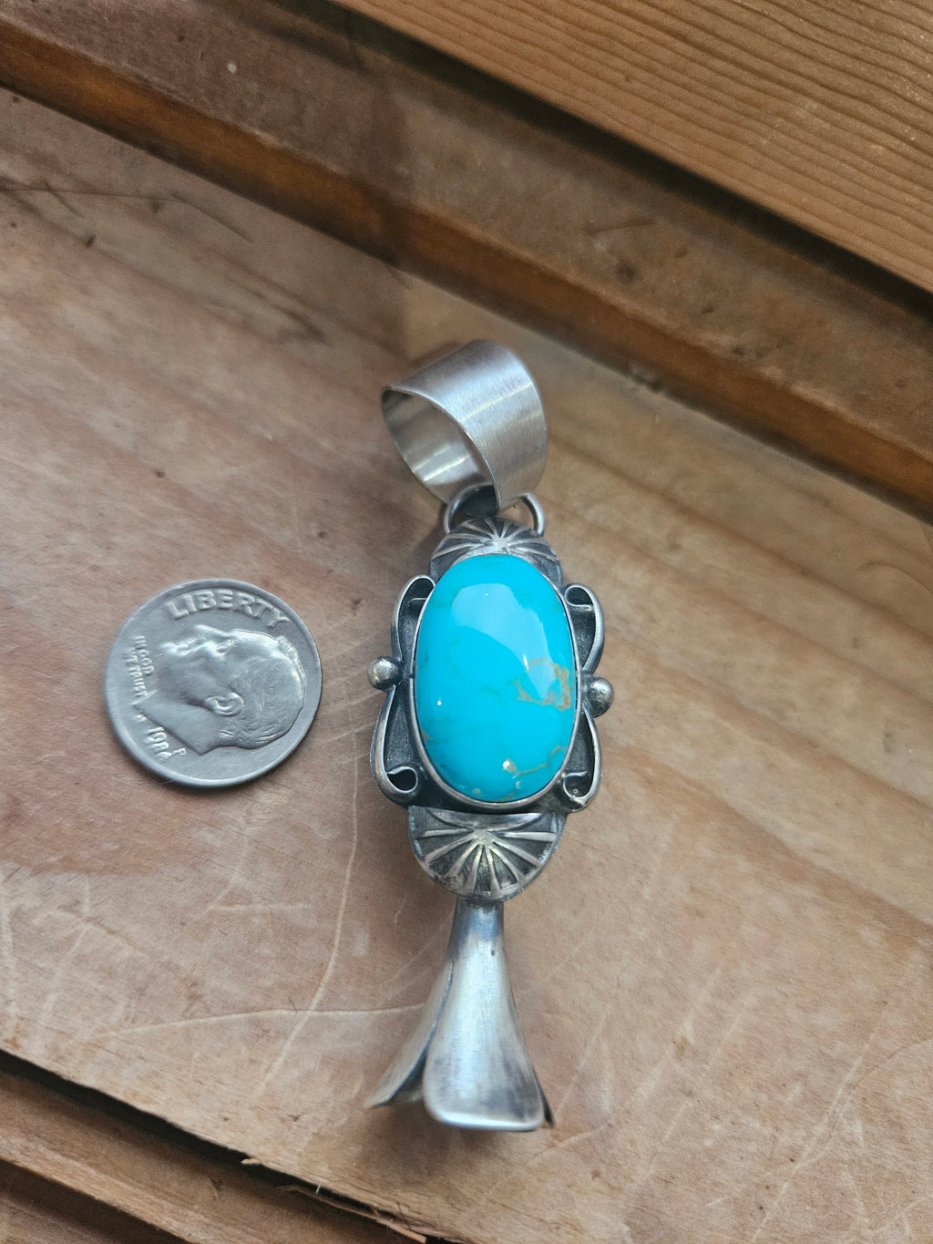 Turquoise Blossom Pendant SALE