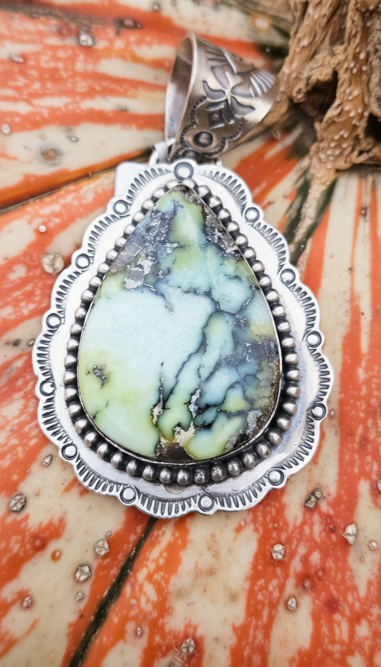 Gorgeous Big Palomino Pendant