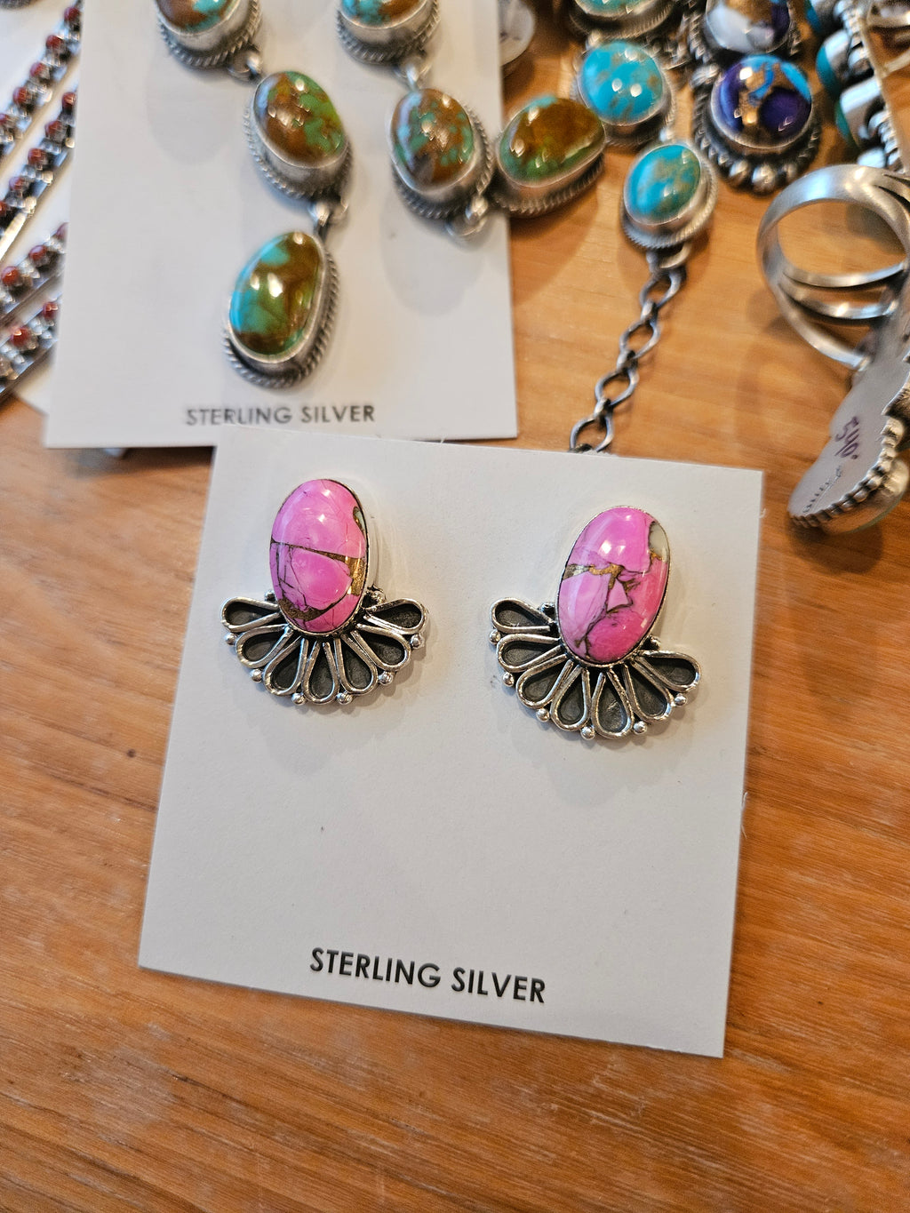 Cotton Candy Pink Earrings