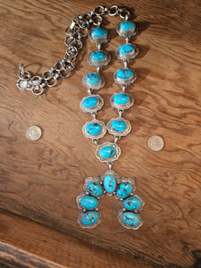 Turquoise Squash Blossom Necklace SALE