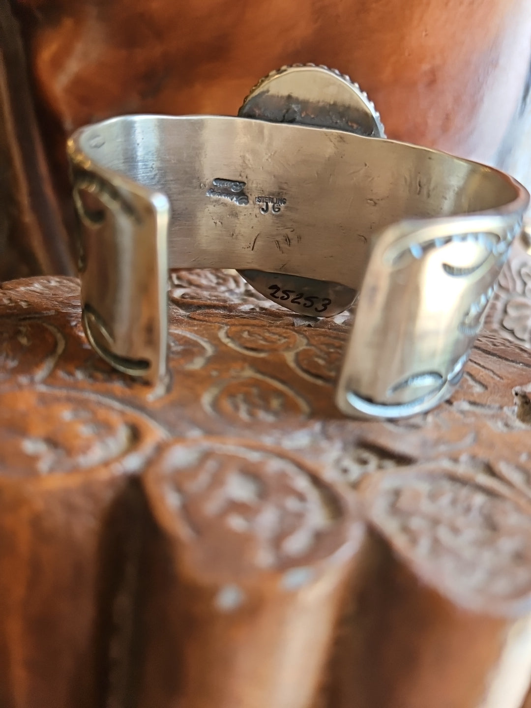 Chimney Butte Number 8 THICK Turquoise Cuff SALE