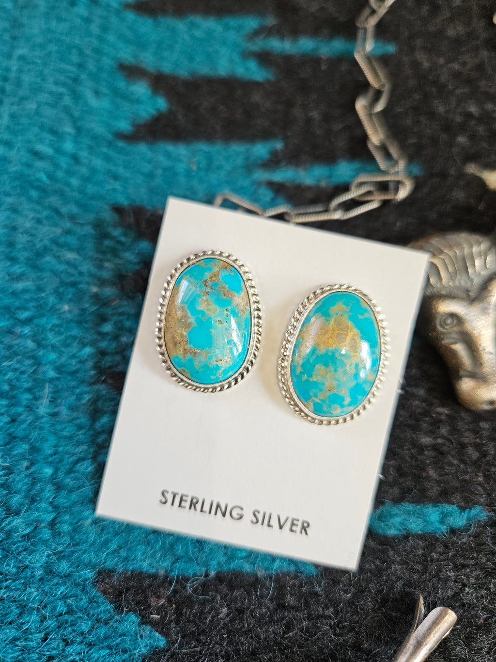 Byron Begay Turquoise Studs