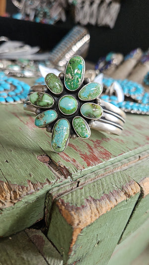 Sonoran Gold Turquoise Cluster Cuff