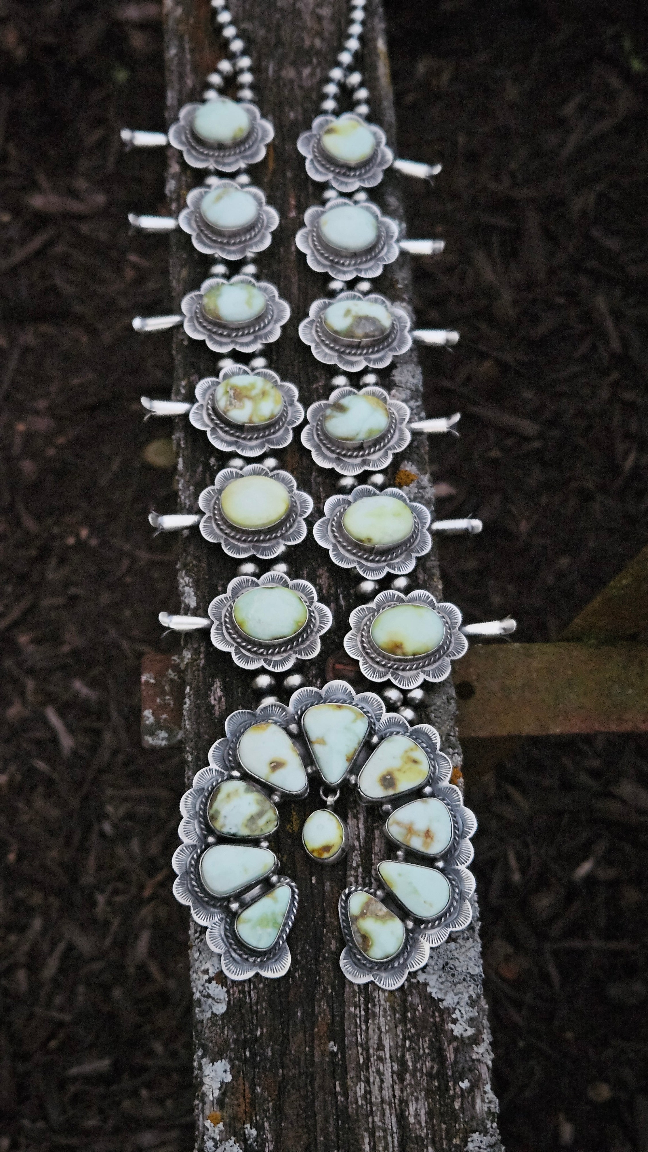 Palomino Squash Blossom Necklace Set