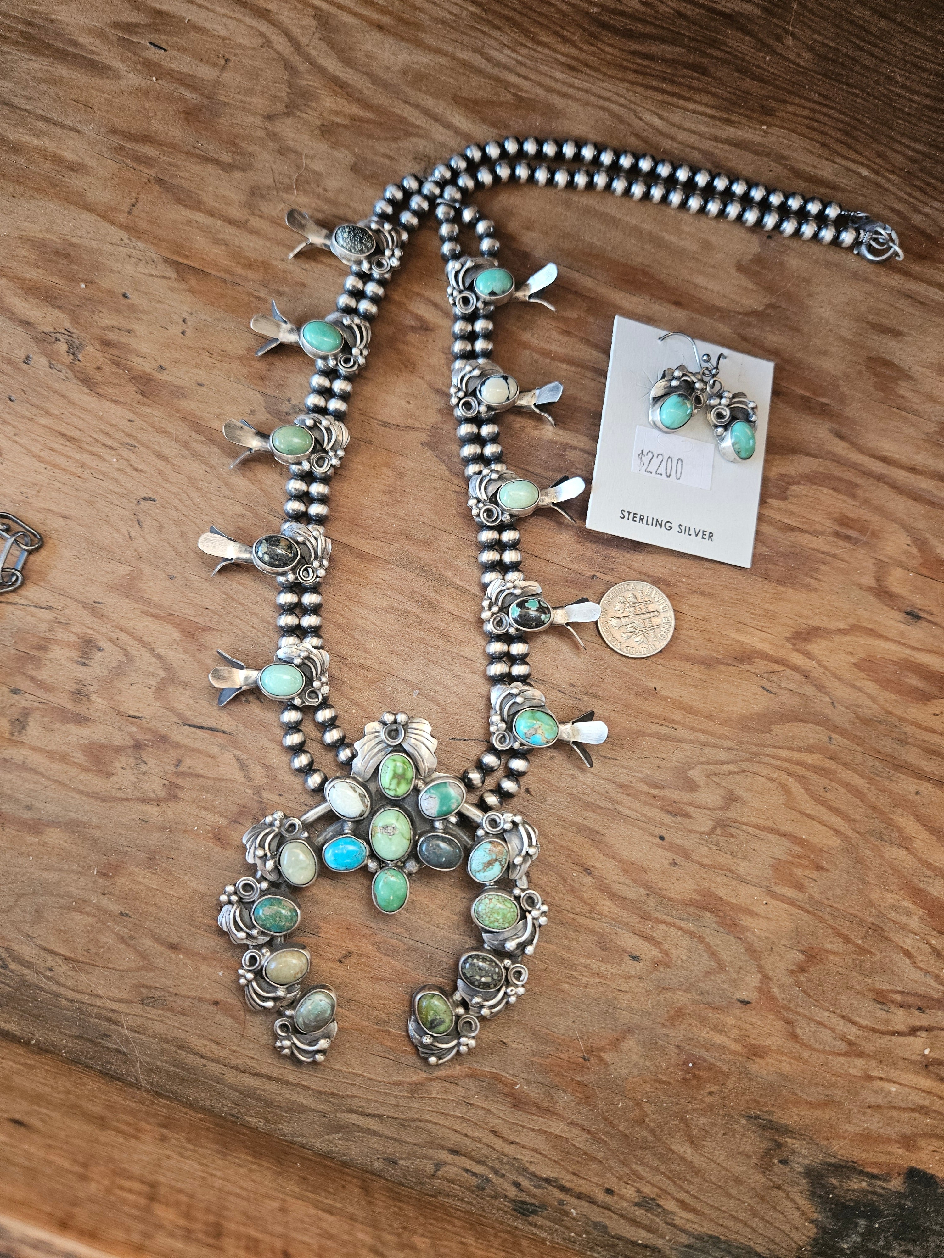 Turquoise Squash Blossom Set SALE