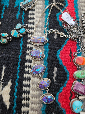 Purple Mojave Lariat Necklace SALE