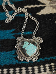 Big Chunky Turquoise Heart Necklace