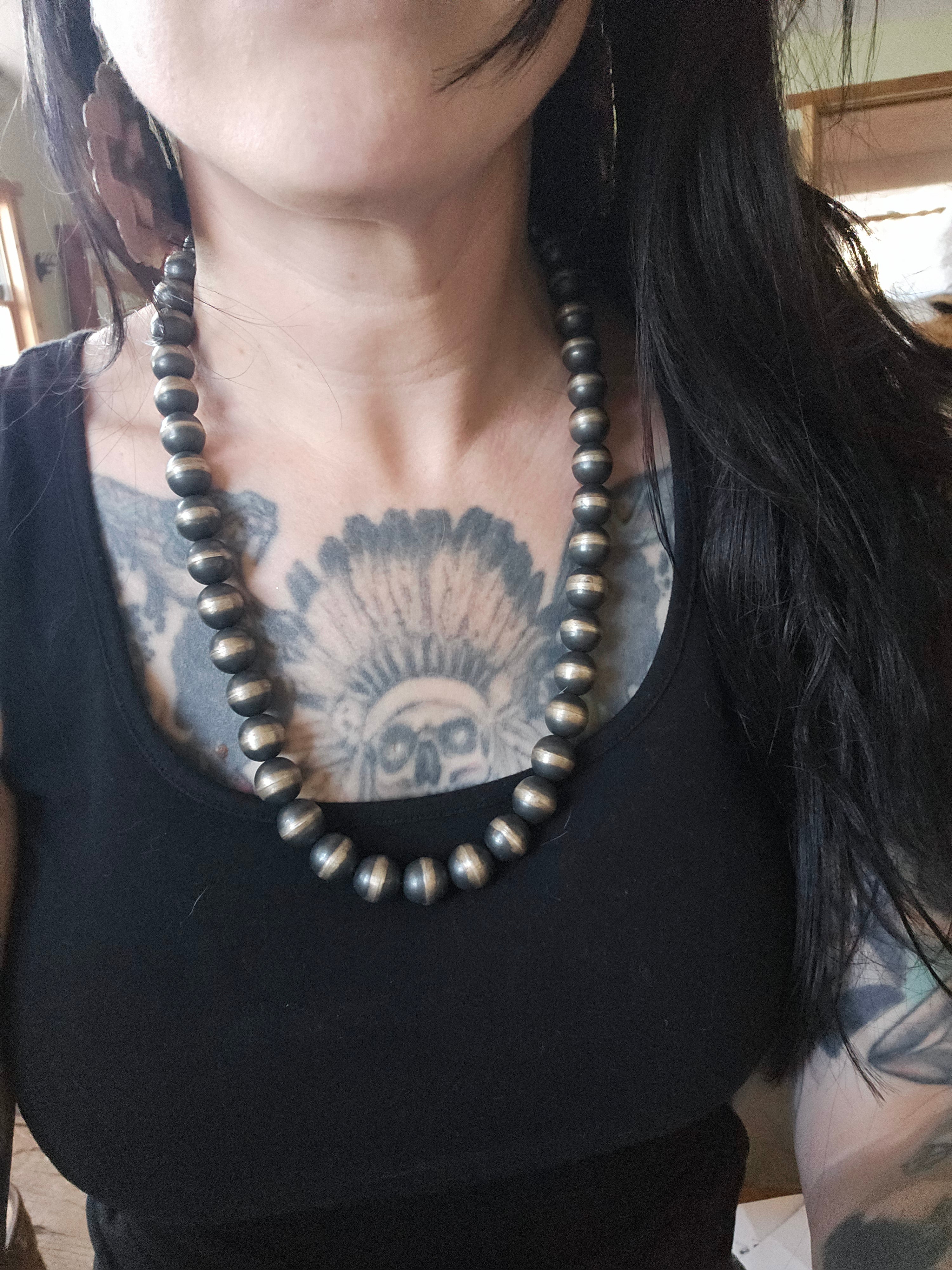 26" 14mm Chimney Butte Navajo Pearls SALE