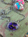 Purple Haze Concho Necklace #1 SALE