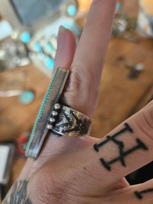 Turquoise Arrows Ring