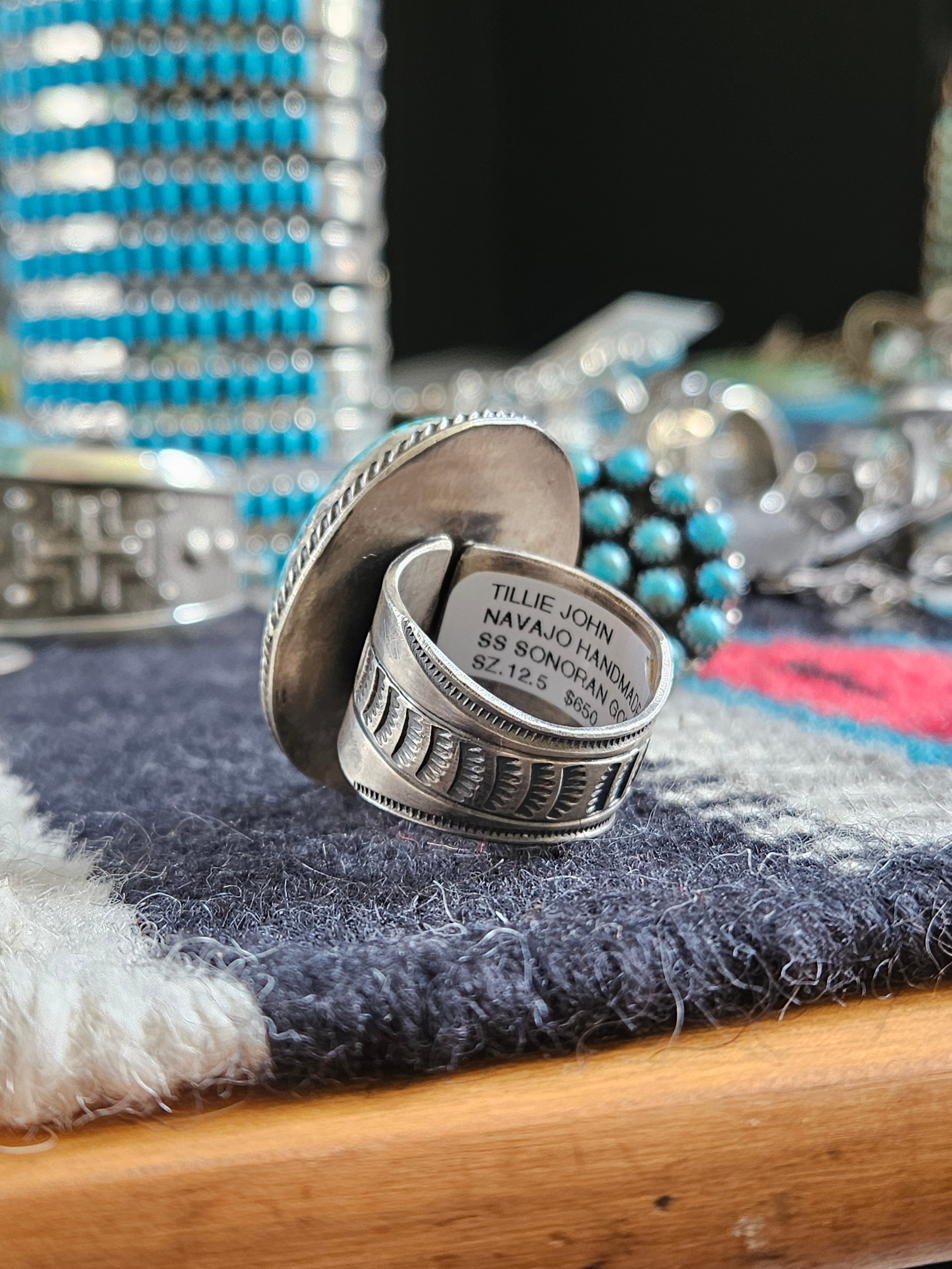 Men's Sonoran Gold Turquoise Ring SALE