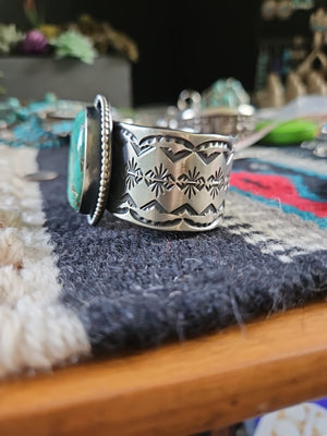 Big Emerald Valley Turquoise Statement Cuff SALE